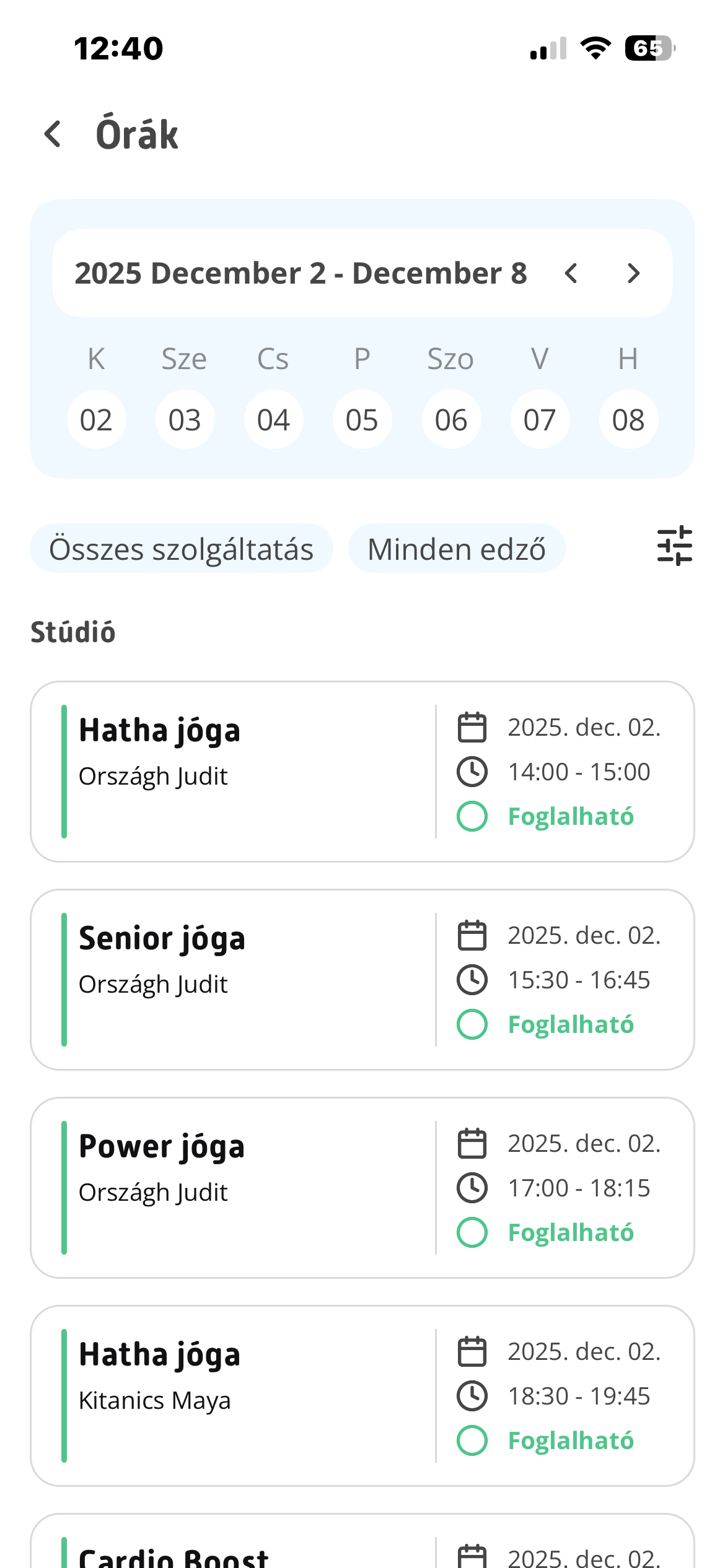 Foglalás 4. lépés